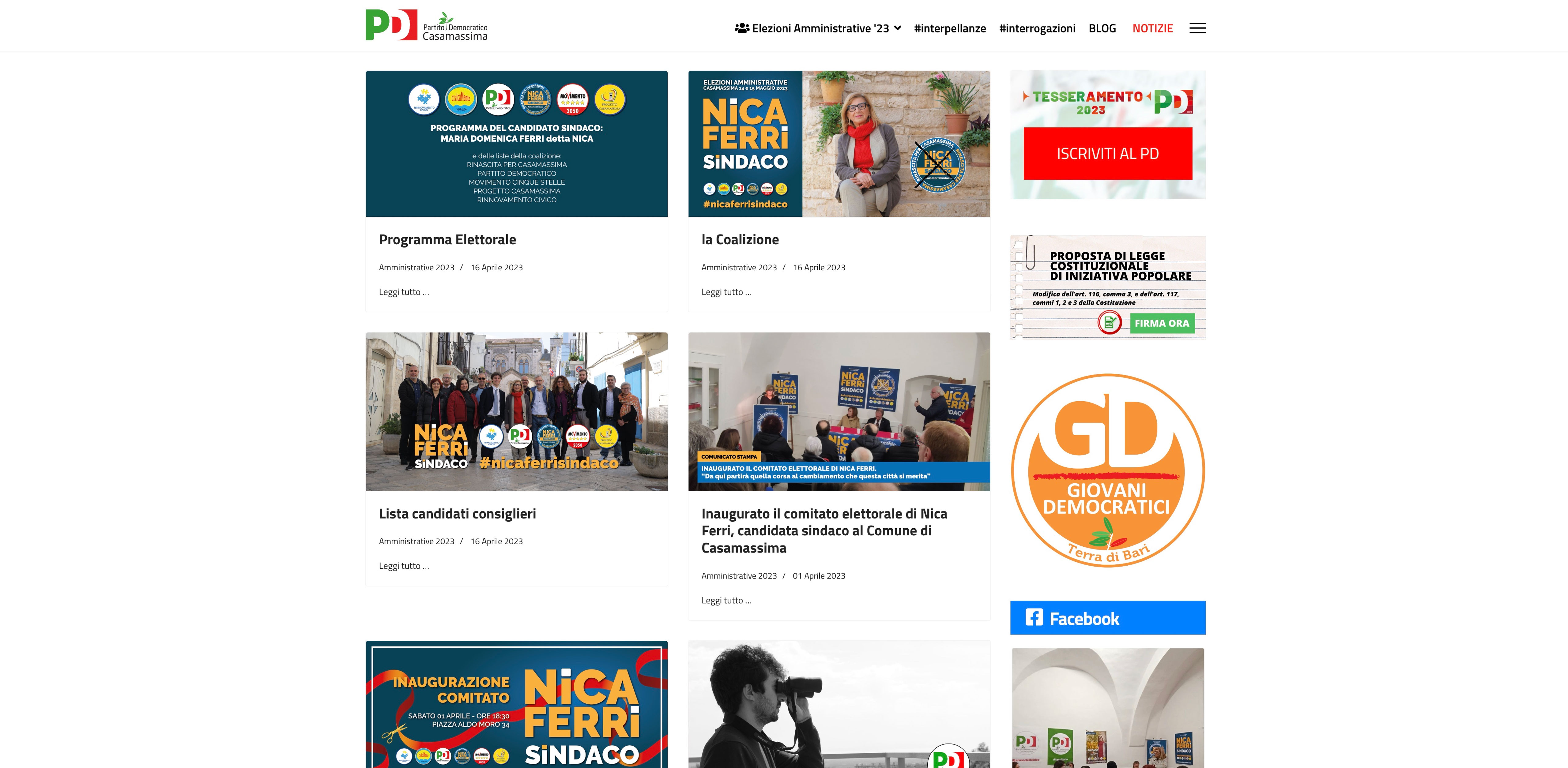 PD PARTITO DEMOCRATICO Casamassima